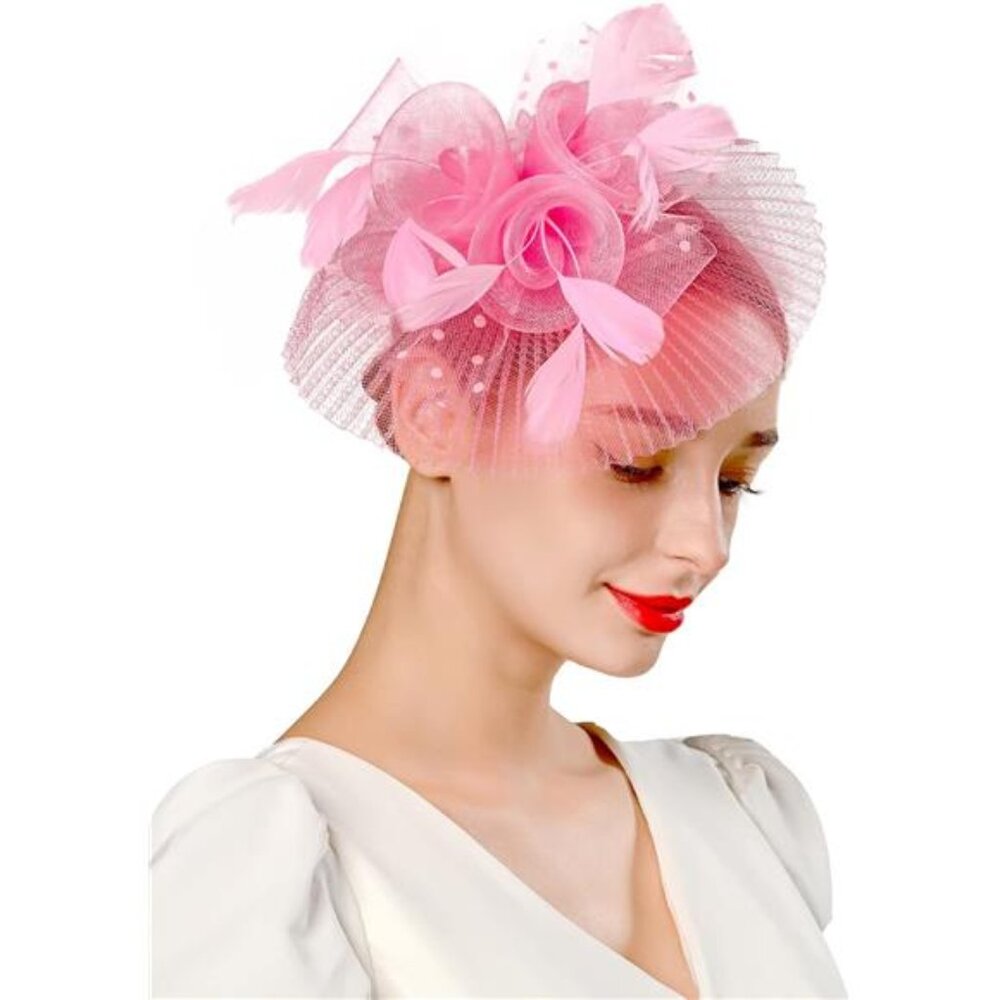 Fascinators for Women Tea Party Hat Headband Derby Wedding Church